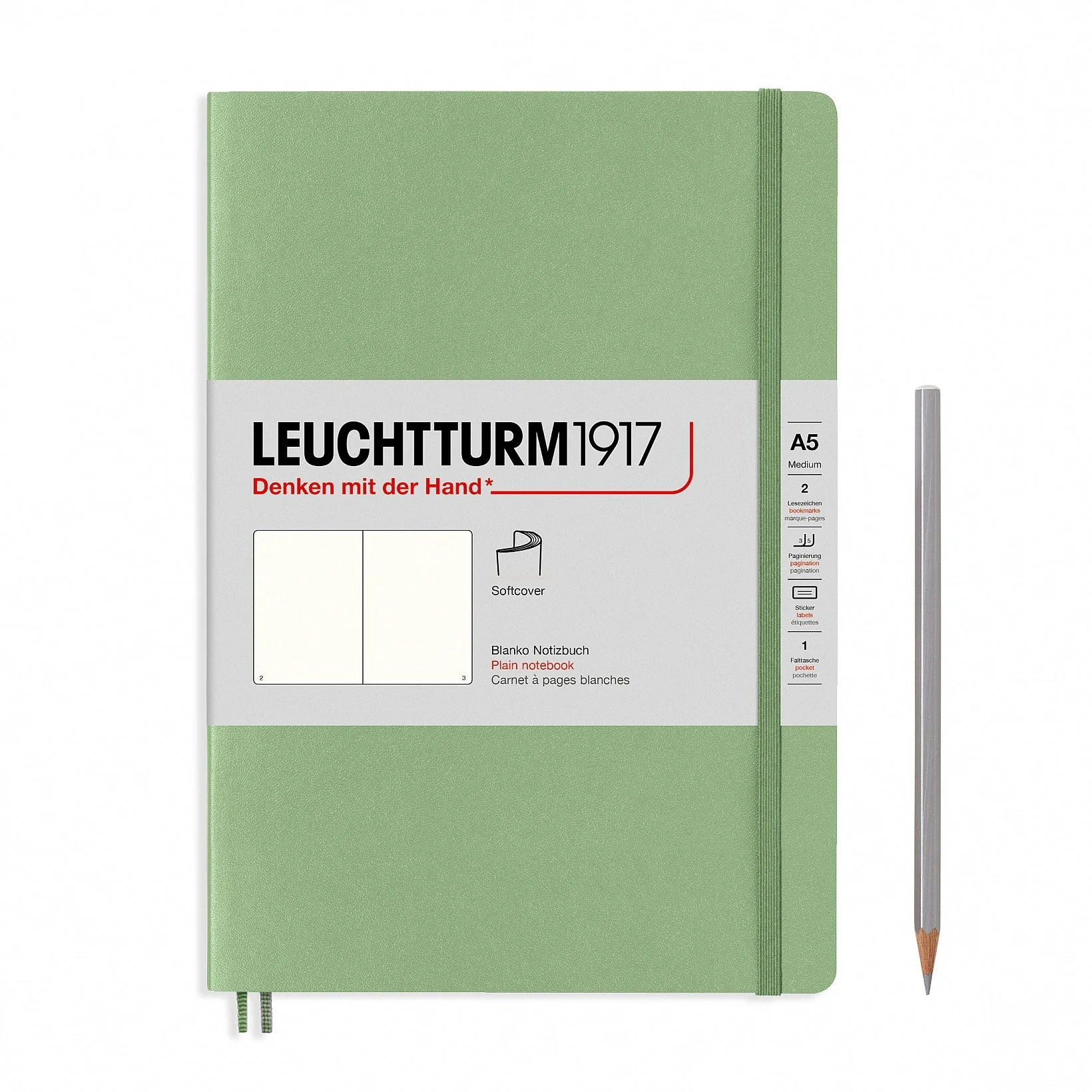 Leuchtturm A5 Softcover Notebook - Plain - Image 6