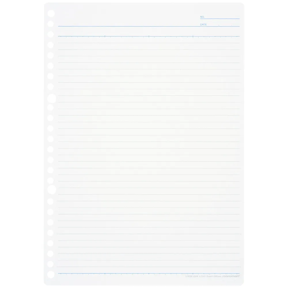 Maruman Loose Leaf Paper (Eco) - 6mm Ruled - B5 - Image 3