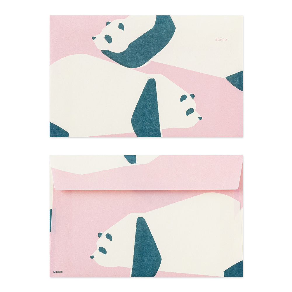 Midori Kimagure Easy&Cozy Envelopes - Panda - Image 2