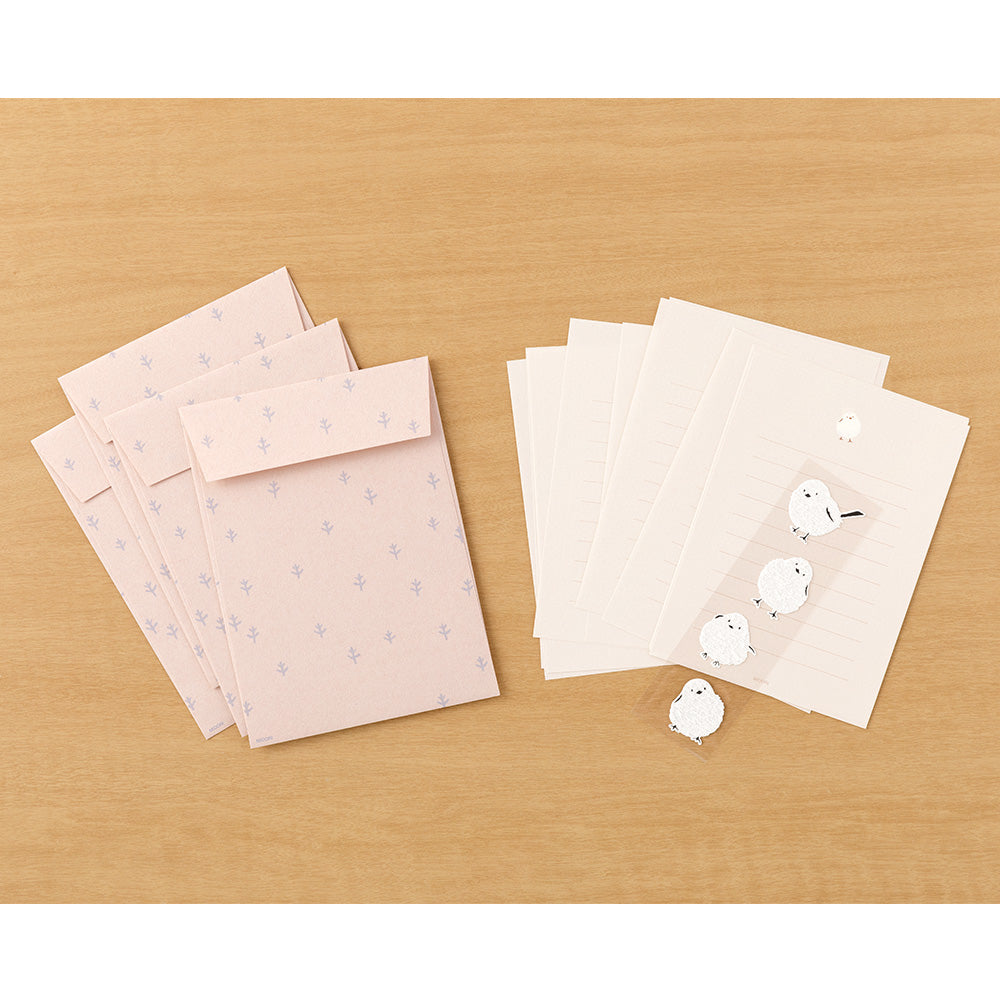 Midori Letter Set with Stickers - Long-Tailed Tit - Image 2