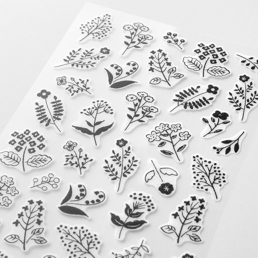 Midori Sticker - Monotone Flower - Image 4