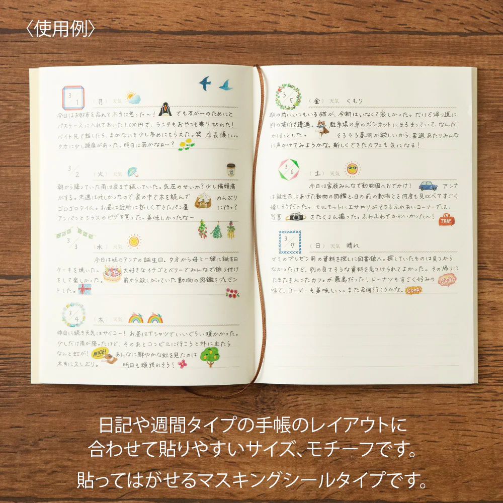 Midori Stickers - Daily Records Garland - Image 6