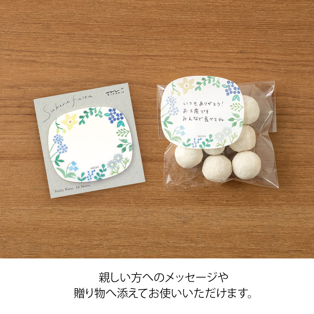 Midori Sticky Notes - Transparent - Wild Flowers - Image 6