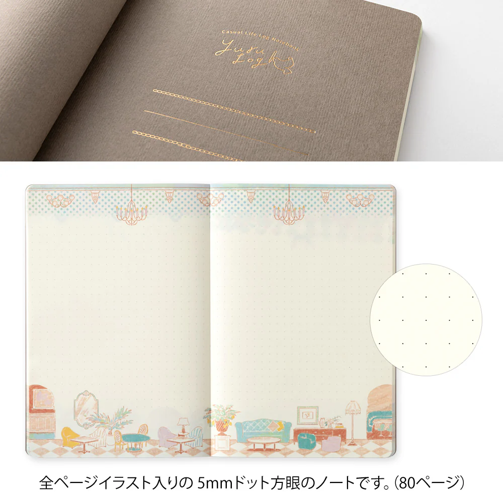 Midori Yuru Log Notebook B6 - Travel & Hotel - Image 4