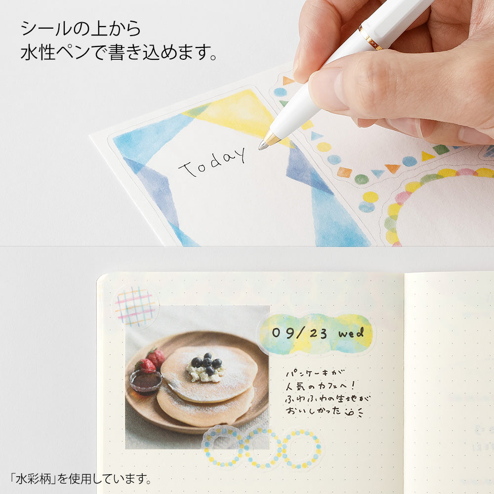 Midori Yuru Log Sticker 2 Sheets - Cat - Image 5