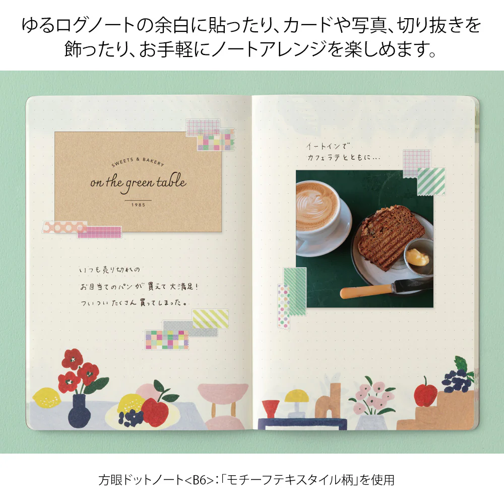 Midori Yuru Log Sticker 2 Sheets - Collage Tape - Image 4