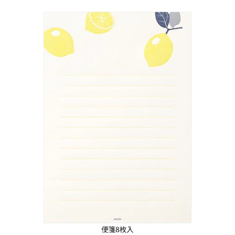 Midori Letterpress Stationery - Lemon - Image 7