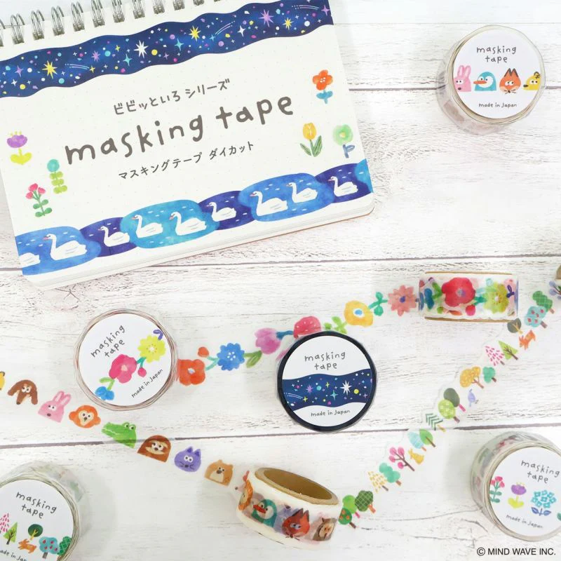 Mind Wave Die-Cut Vivid Color Masking Tape - Night Sky - Image 2