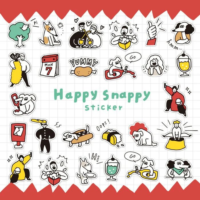 Mind Wave Happy Snappy Stickers - Red - Image 2