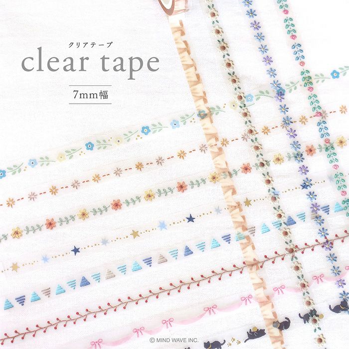Mind Wave Hokkori Clear Masking Tape - Ribbon - Image 2