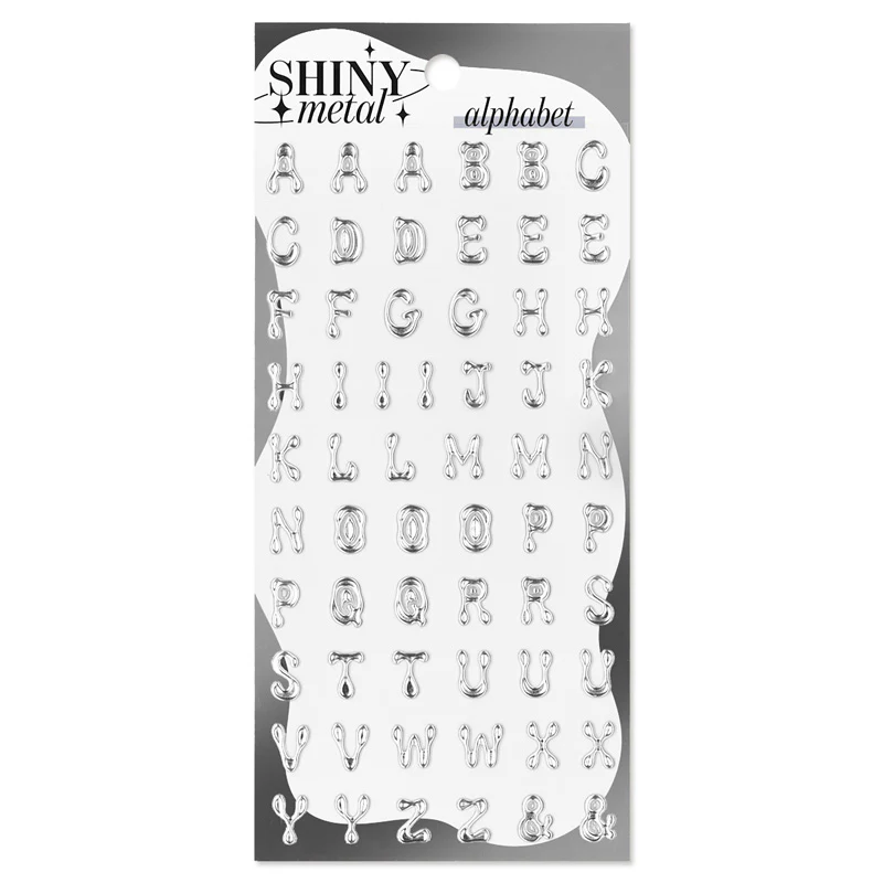 Mind Wave Shiny Metal Stickers - Alphabet