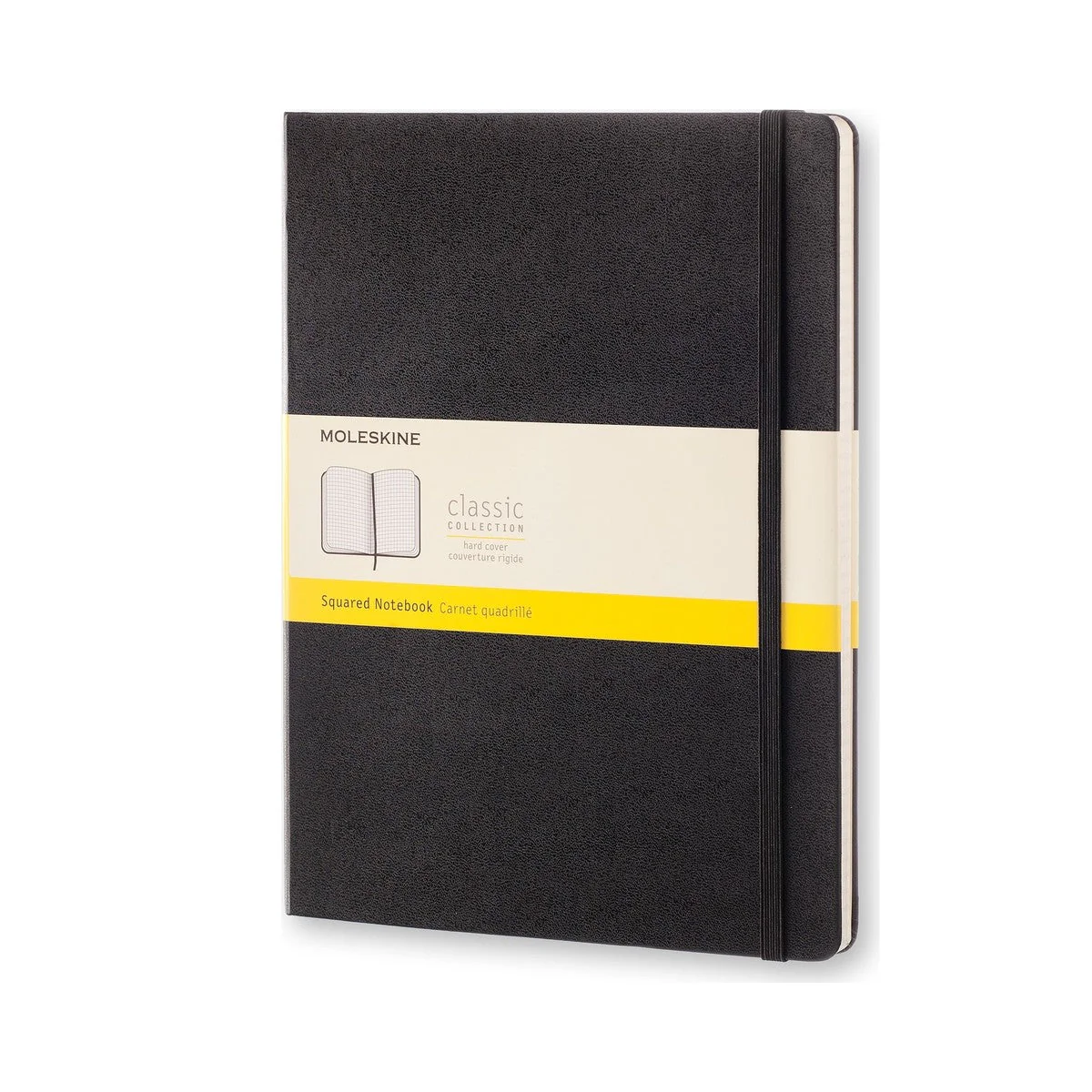 Moleskine XL Classic Hard Cover Notebook - Squared