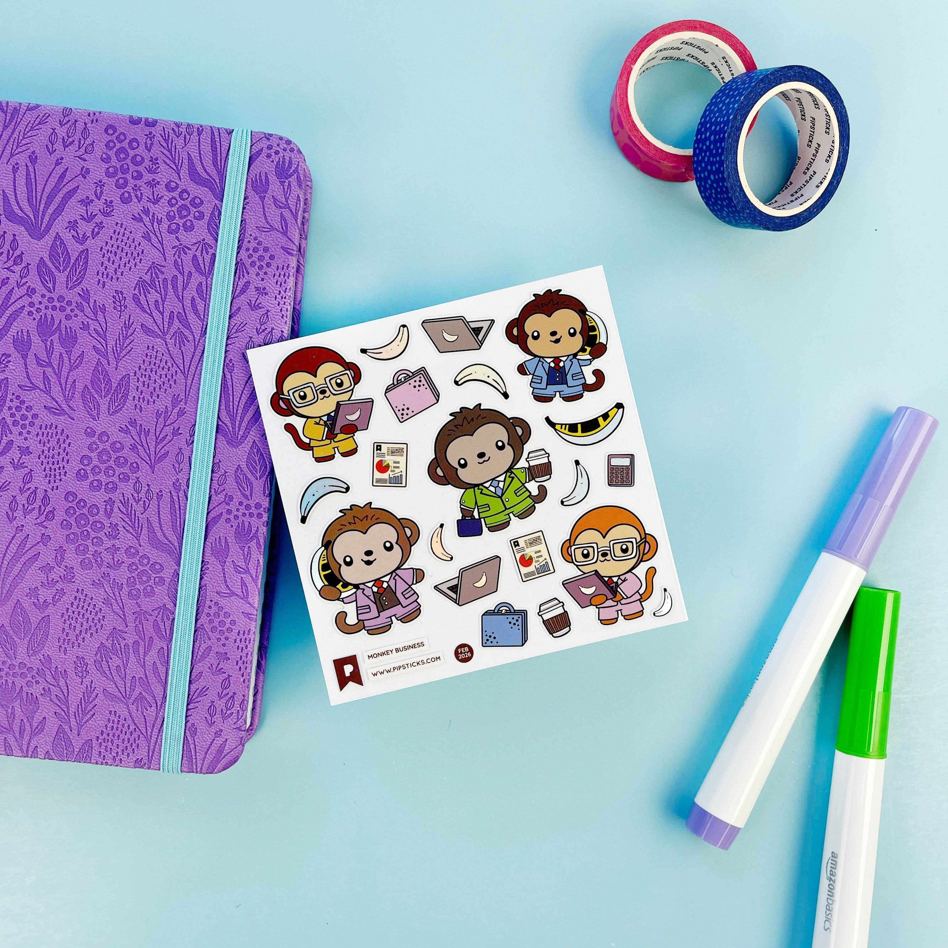 Pipsticks Monkey Business Stickers - Image 2