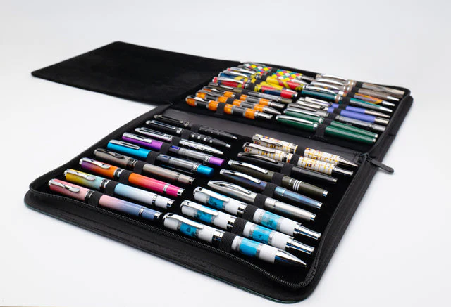 Monteverde Deluxe Collectors 36 Pc Zipper Pen Case - Green/Black - Image 3