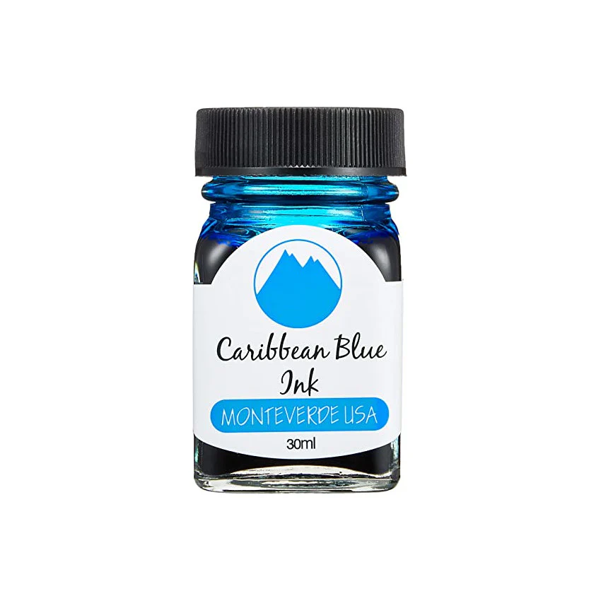 Monteverde Caribbean Blue - 30ml Bottled Ink - Image 2