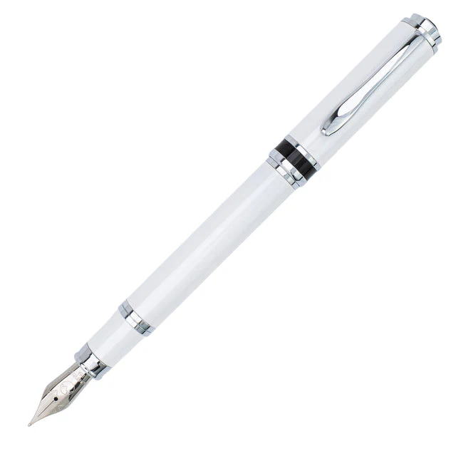 Monteverde Innova Fountain Pen - Cloud Dancer w/ Chrome (Special Edition) - Image 4