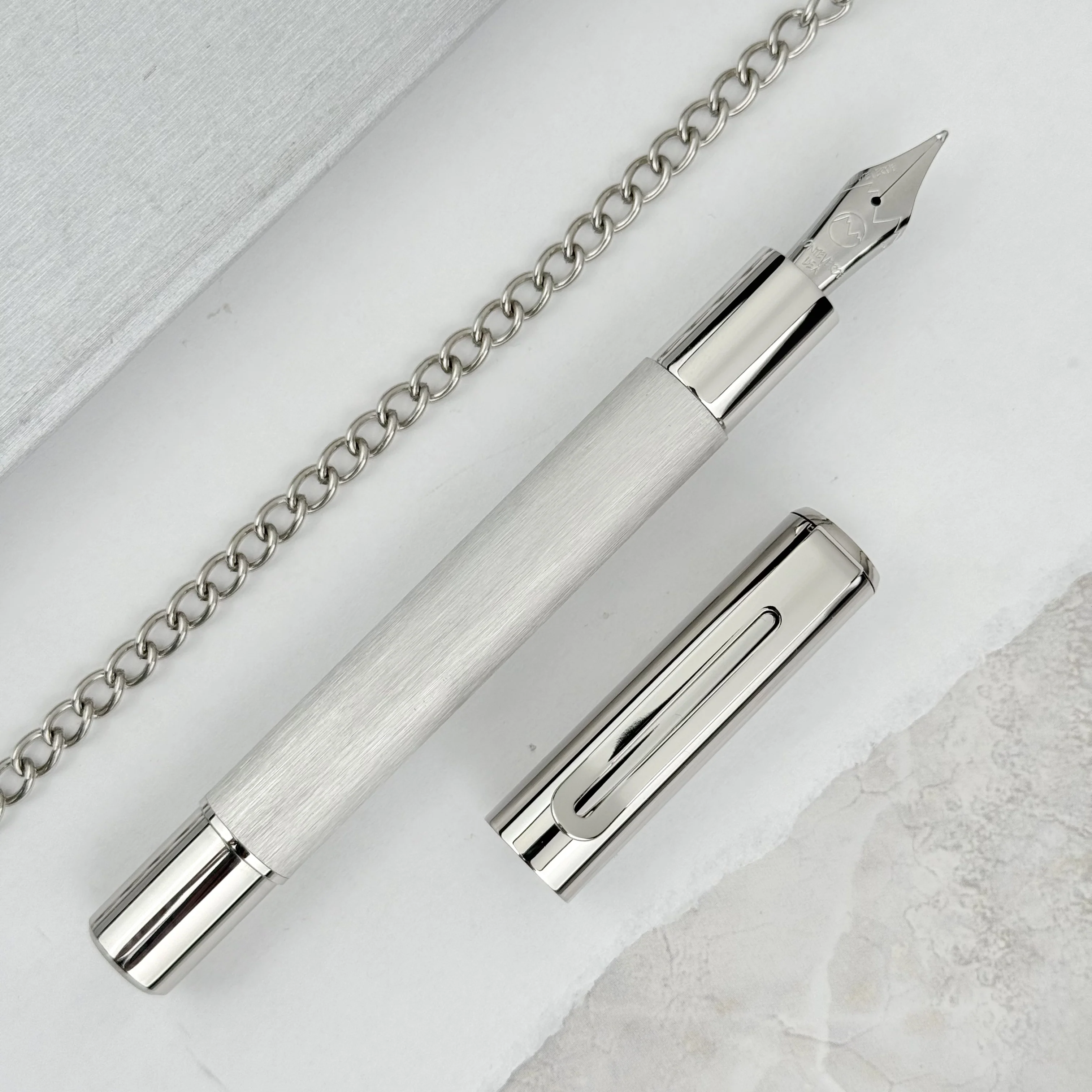 Monteverde Ritma Fountain Pen - Brushed Stainless Steel (Special Edition)