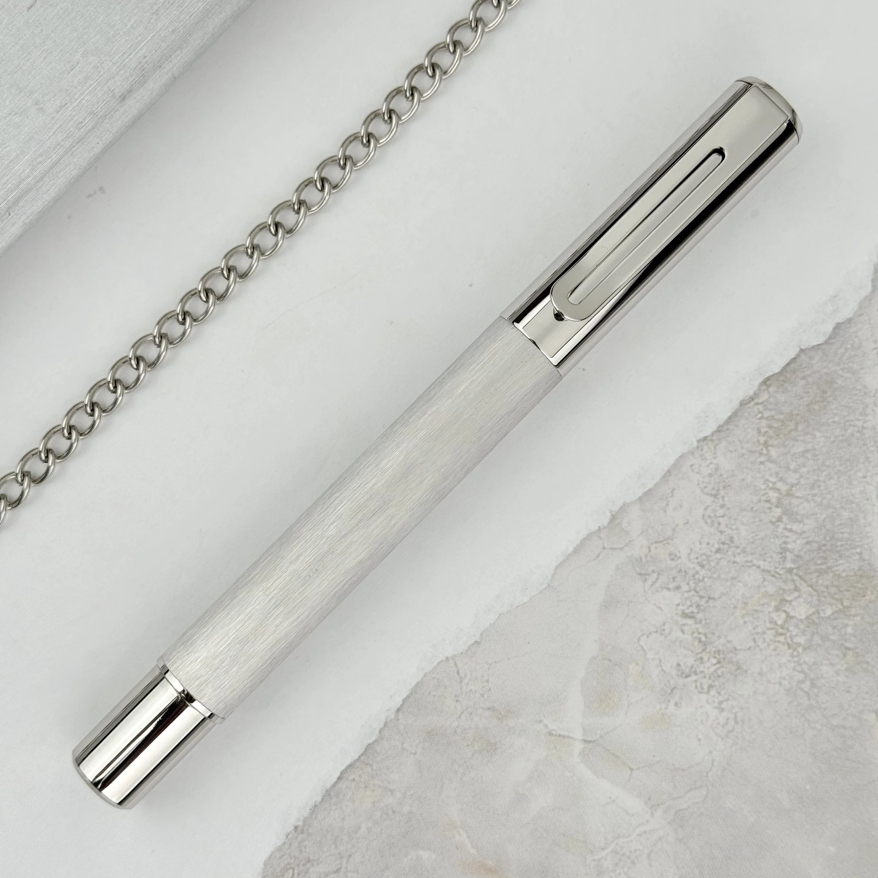 Monteverde Ritma Fountain Pen - Brushed Stainless Steel (Special Edition) - Image 2