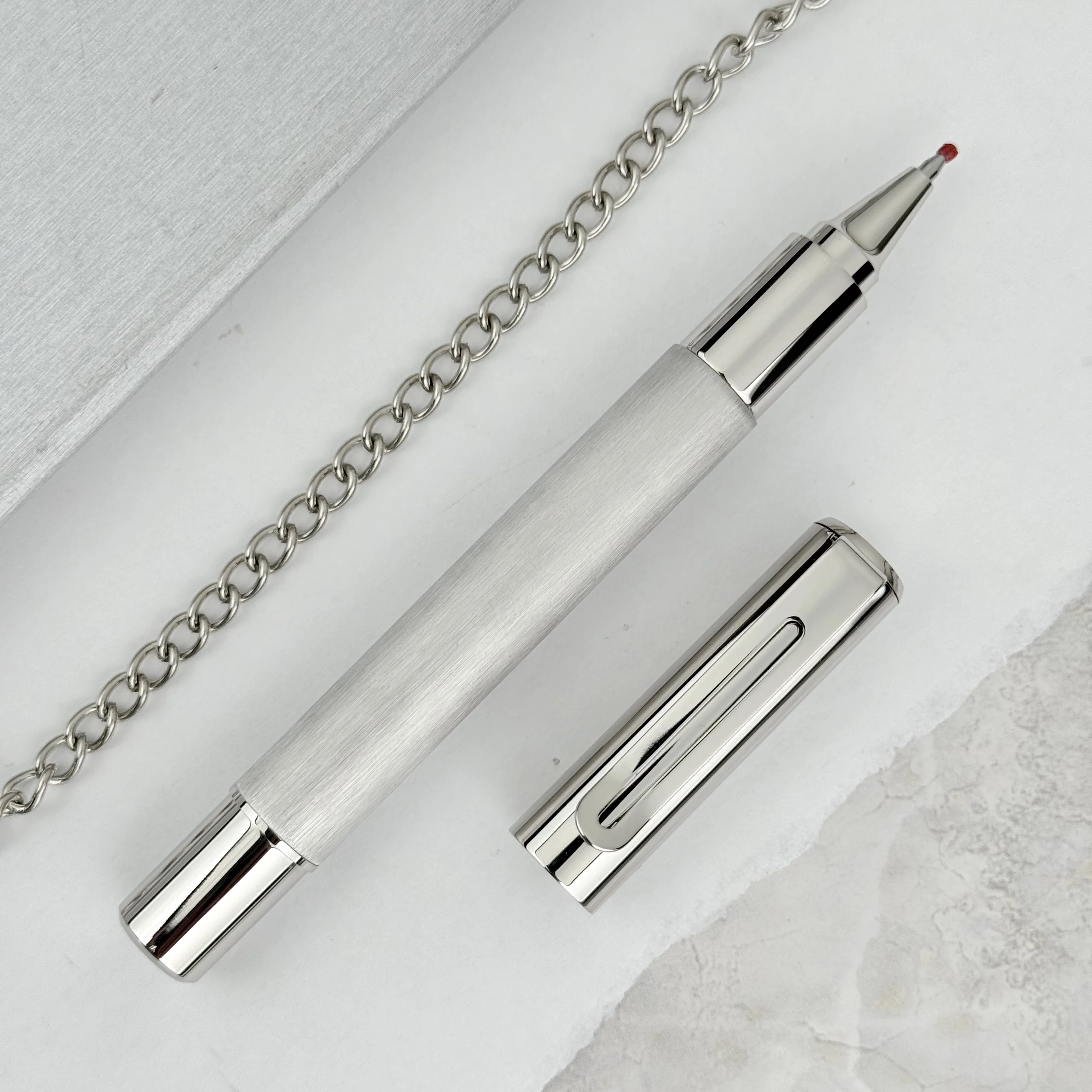 Monteverde Ritma Rollerball Pen - Brushed Stainless Steel (Special Edition) - Image 2
