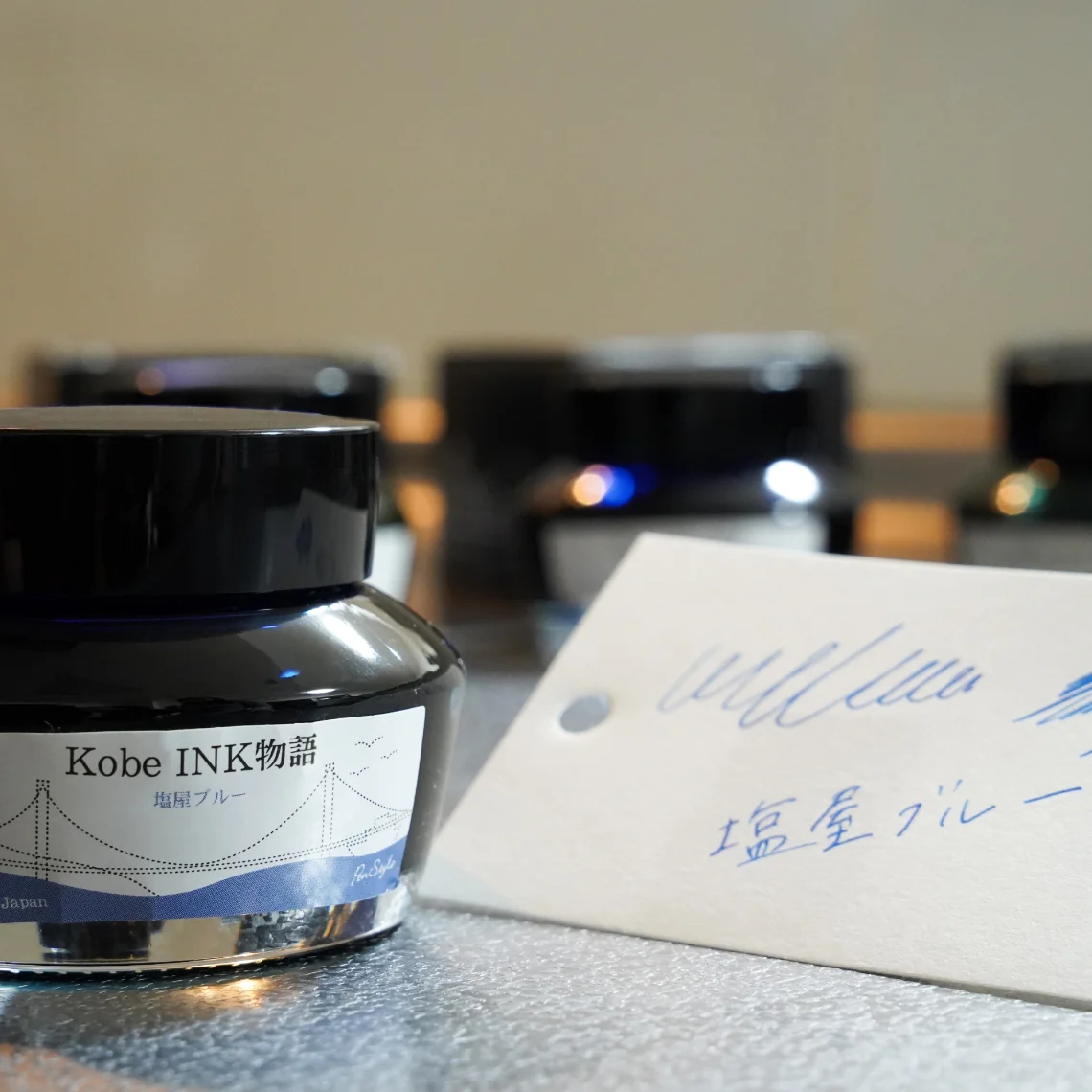 Nagasawa Kobe Ink 50ml Bottled Ink - Ink Story Vol. 17 Shioya Blue - Image 5