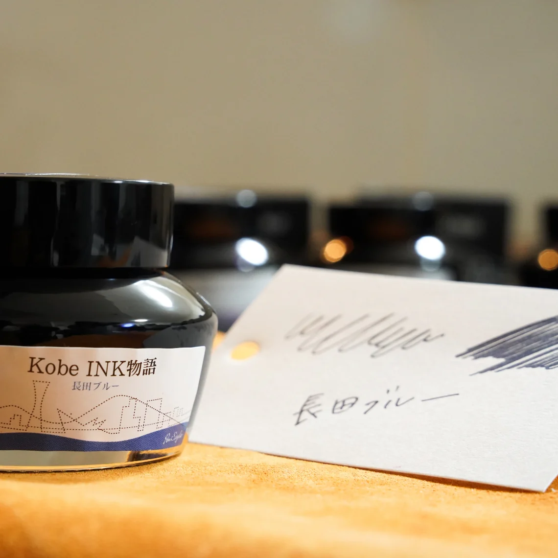 Nagasawa Kobe Ink 50ml Bottled Ink - Ink Story Vol. 23 Nagata Blue - Image 4