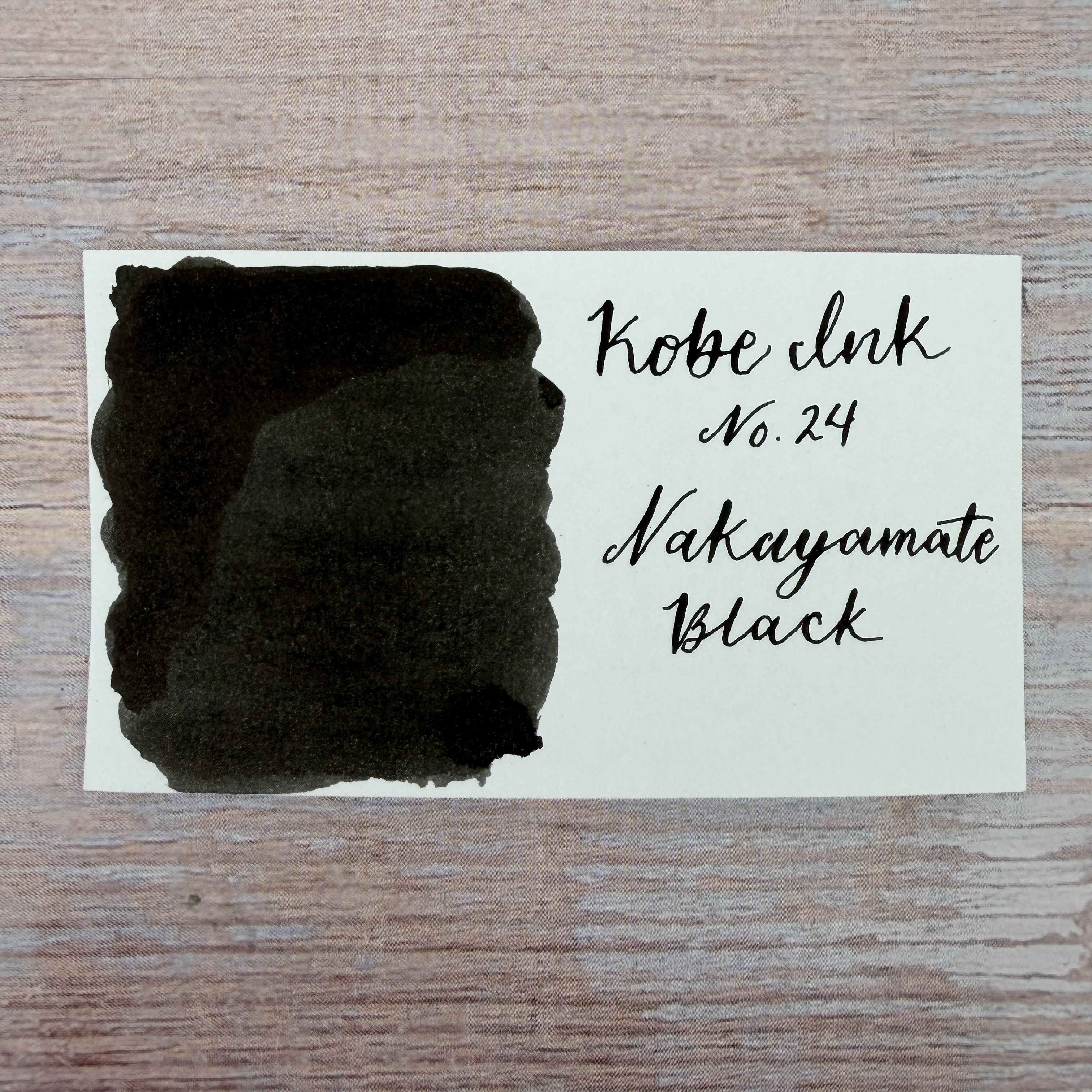Nagasawa Kobe Ink 50ml Bottled Ink - Ink Story Vol. 24 Nakayamate Black