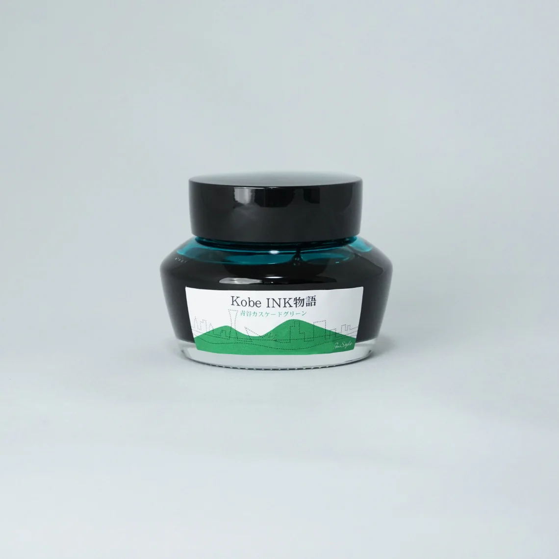 Nagasawa Kobe Ink 50ml Bottled Ink - Ink Story Vol. 47 Aotani Cascade Green - Image 3