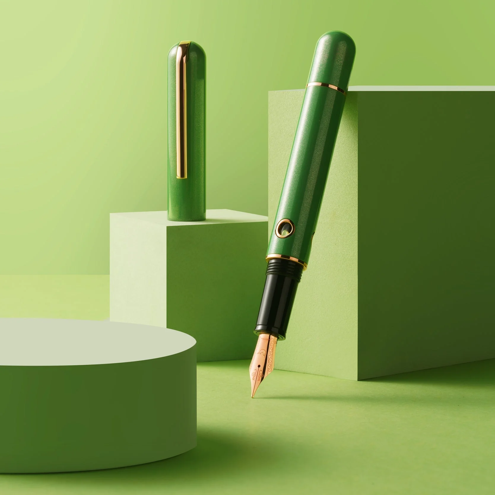 Nahvalur 365 Anniversary Roiro Fountain Pen - Jade - Image 4