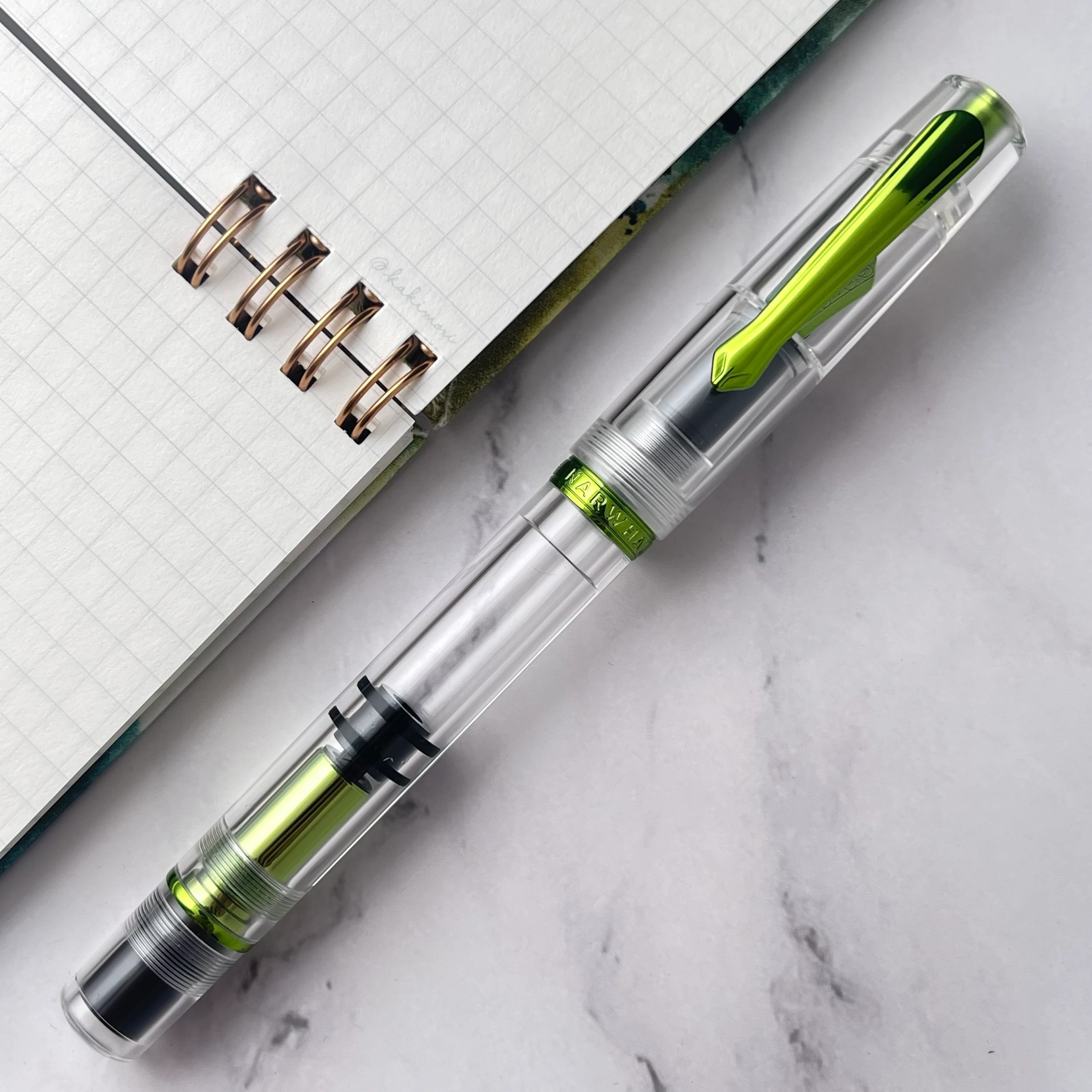 Nahvalur (Narwhal) Original Fountain Pen - Spring - Image 2