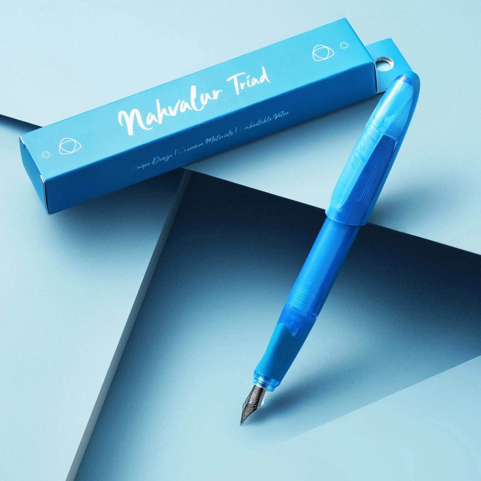 Nahvalur Triad Fountain Pen - Blue - Image 3