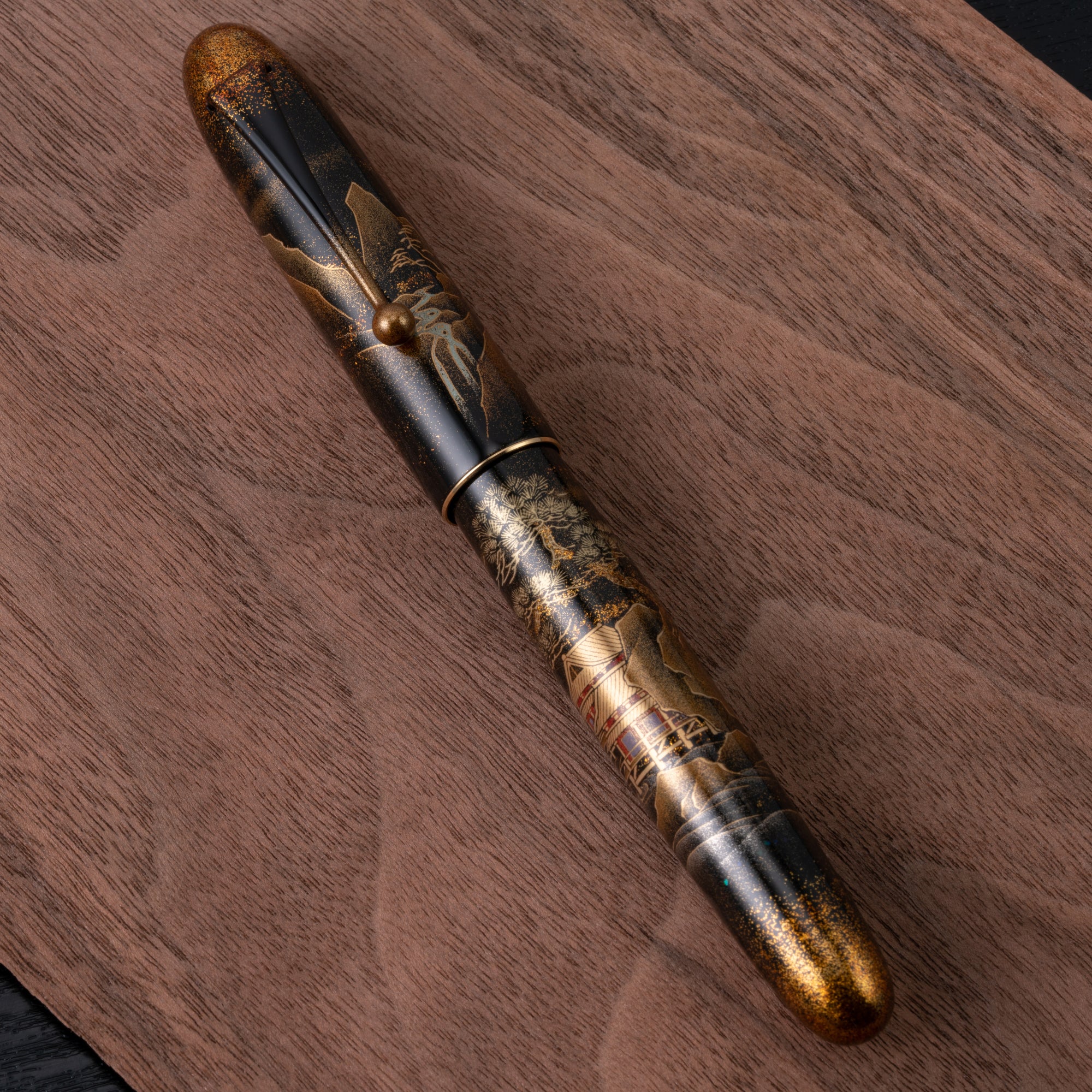 Namiki Yukari Royale Fountain Pen - Night Scene of Pavilion