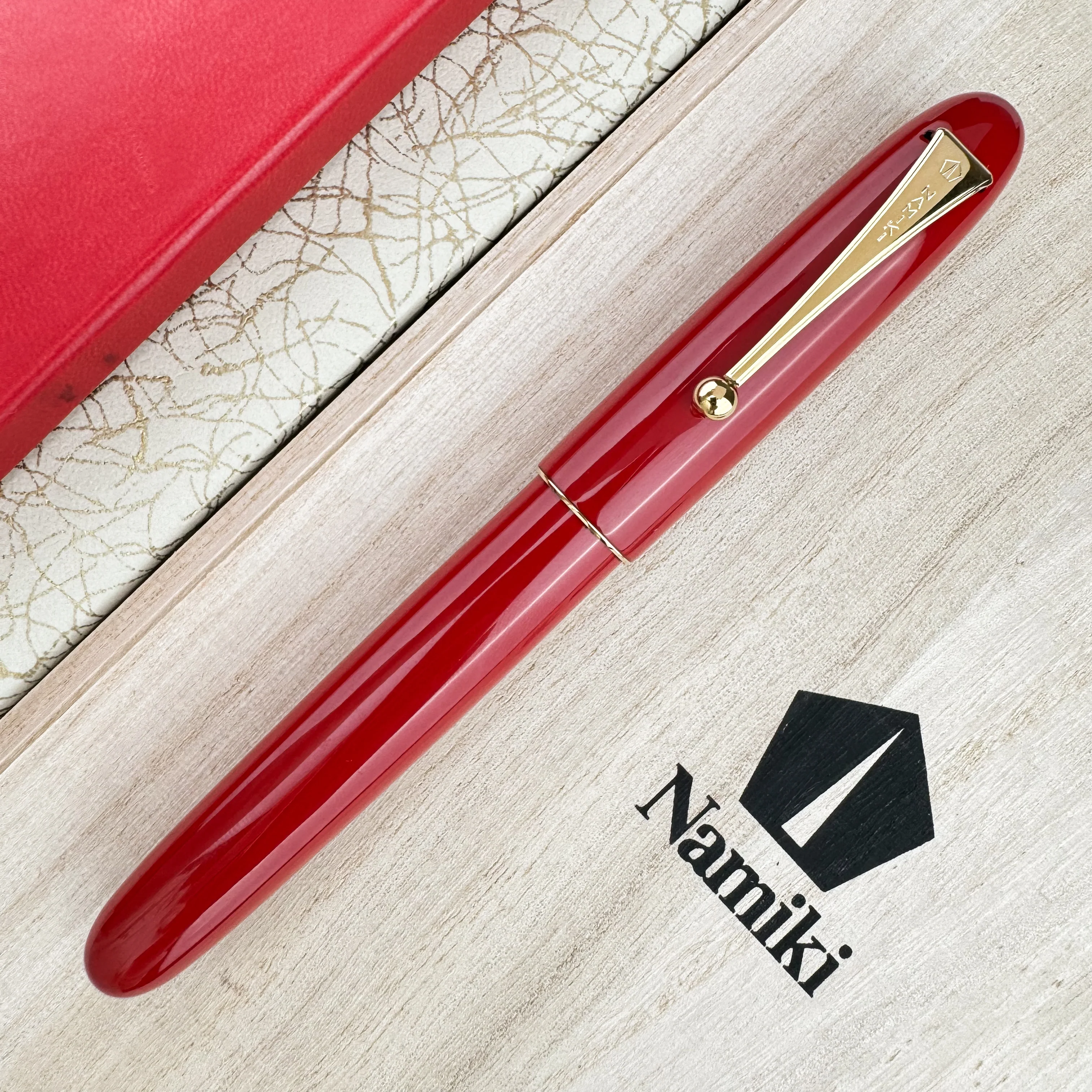 Namiki Yukari Royale Urushi Fountain Pen - Vermillion - Image 2