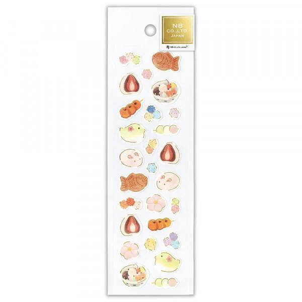 NB Japanese Style Sticker - Fluffy Japanese Sweets