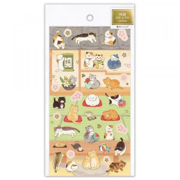 NB Japanese Style Stickers - Cats and Japanese-Style Room