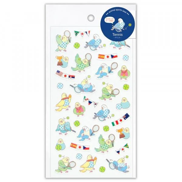 NB Large Sports Sticker Sheet - Tennis