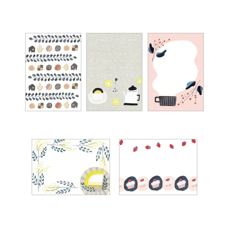 Papier Platz Emi Nakano Otegaru Memo Pad - Relaxing Snack Time - Image 2