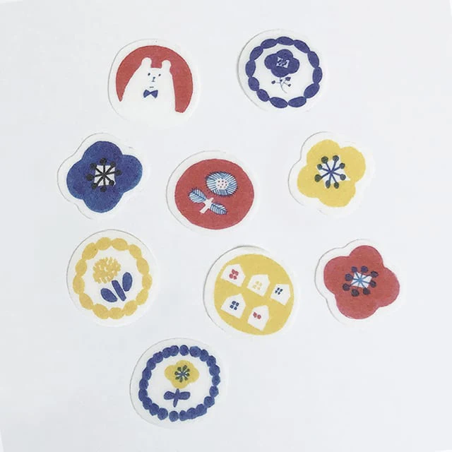 Papier Platz Kurugoma. Flake Stickers - Tricolor - Image 2