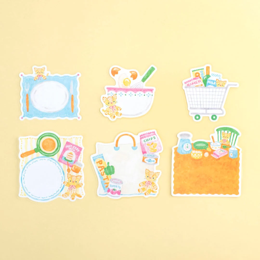 Papier Platz Nakauchi Waka Flake Sticky Notes - Cat and Kitchen - Image 2