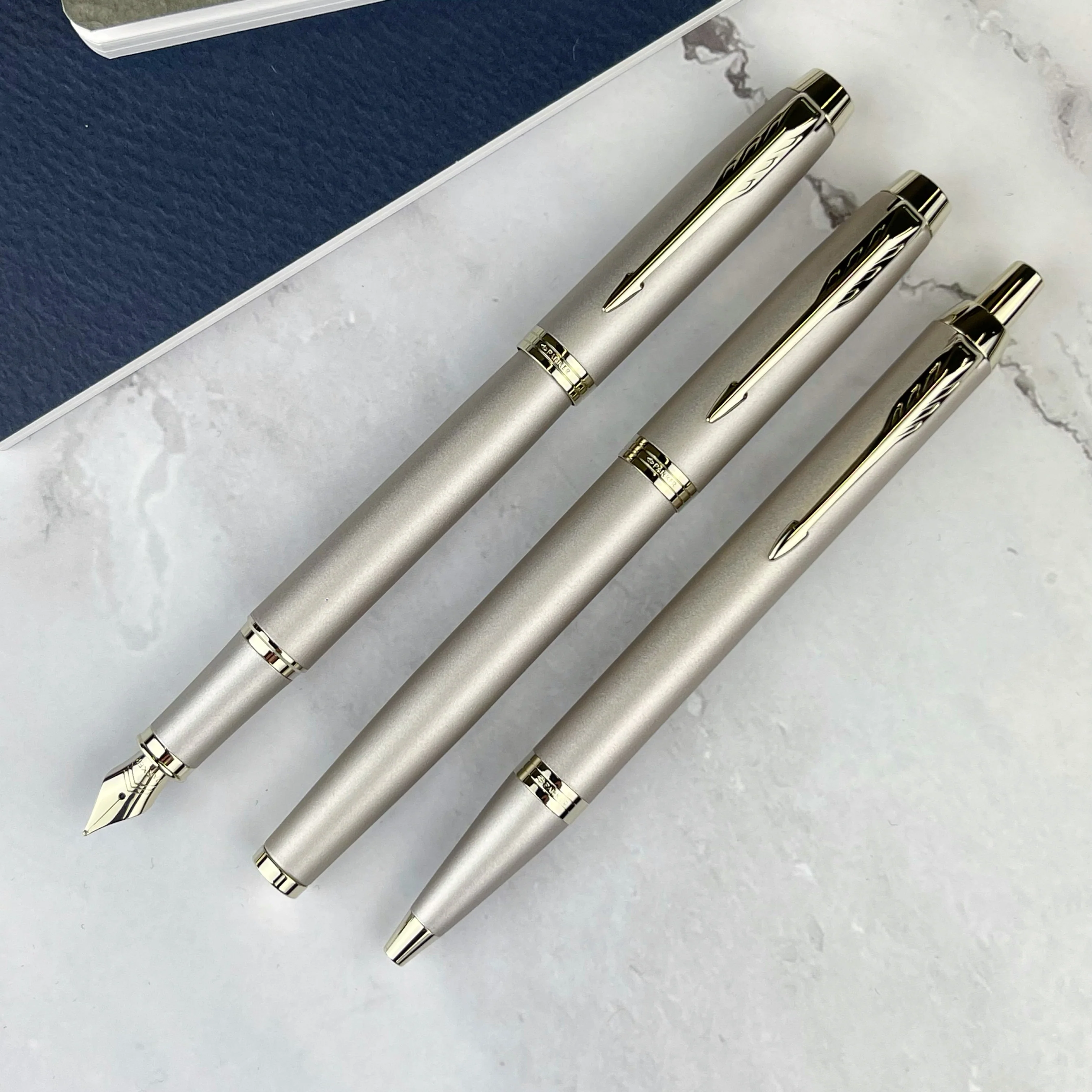 Parker IM Ballpoint Pen - Monochrome Champagne - Image 2