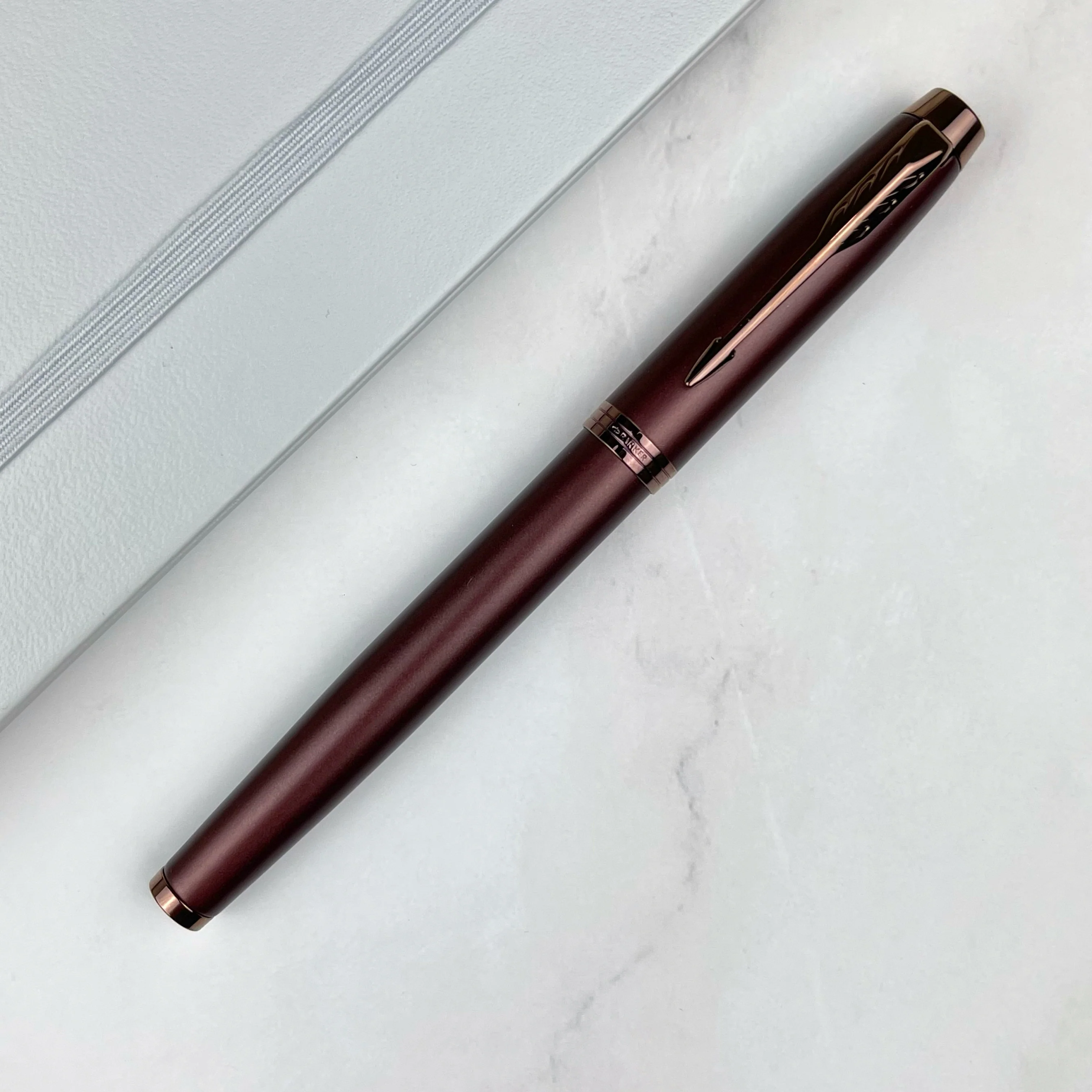 Parker IM Fountain Pen - Monochrome Burgundy - Image 2