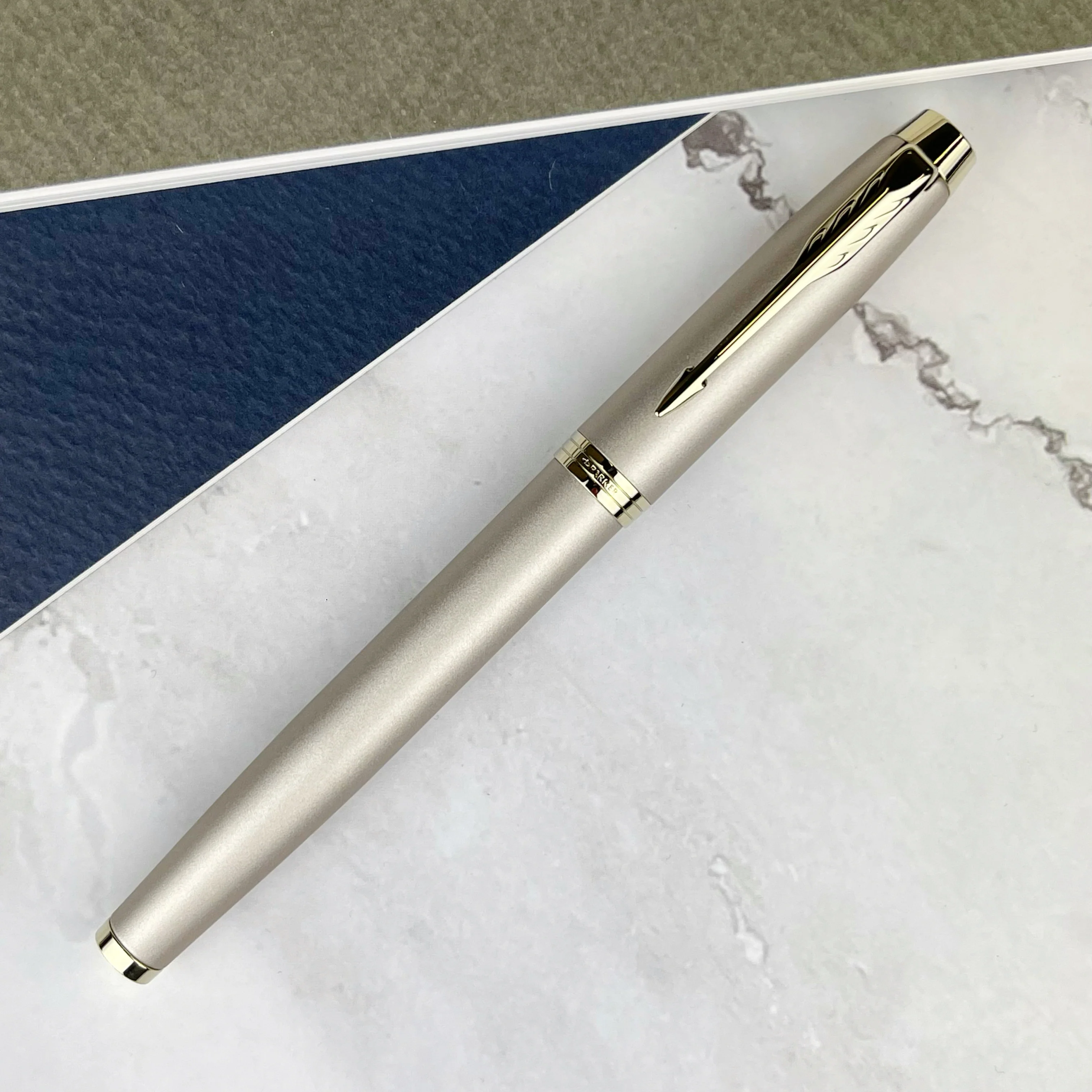 Parker IM Fountain Pen - Monochrome Champagne - Image 3