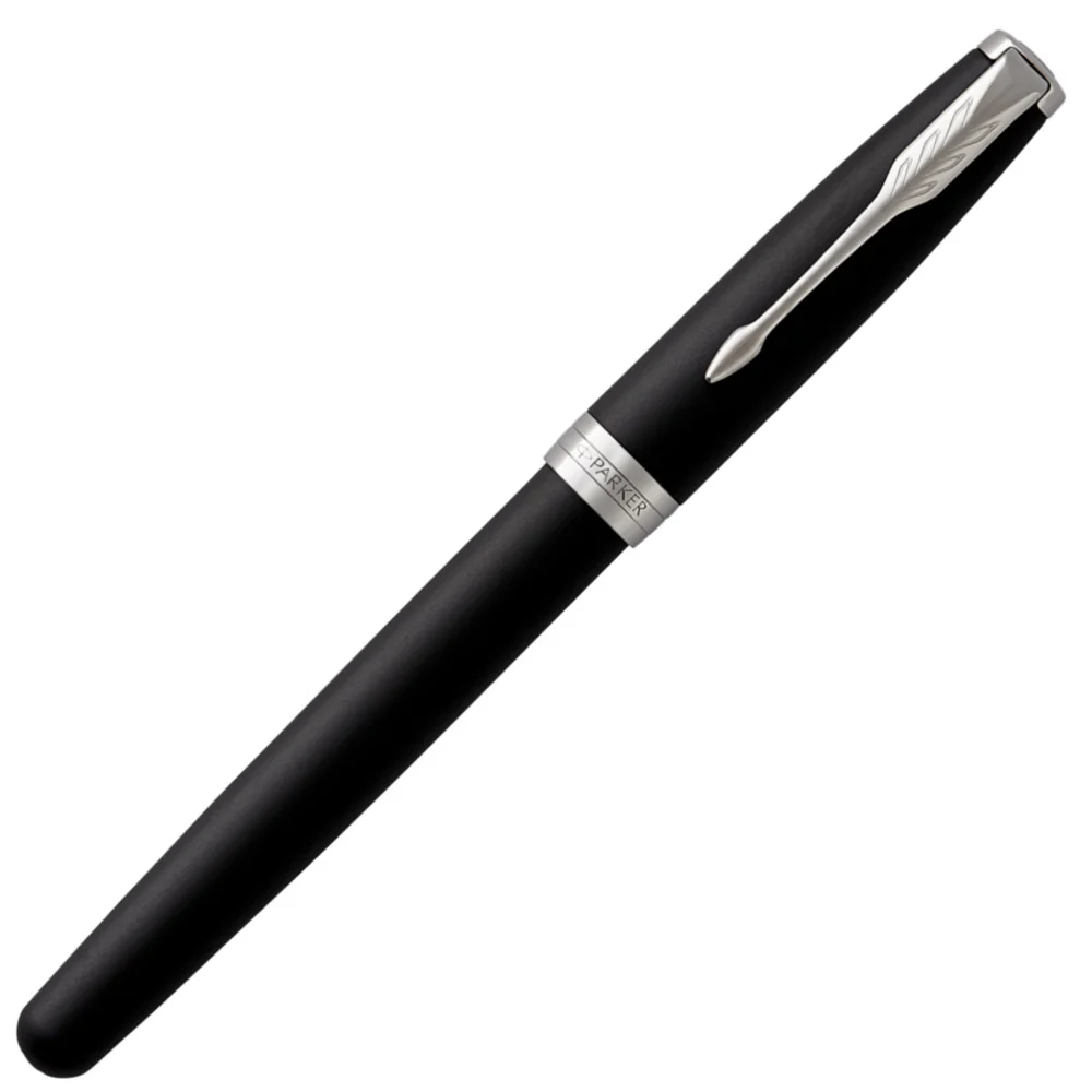 Parker Sonnet Fountain Pen - Matte Black with Chrome Trim - Image 4