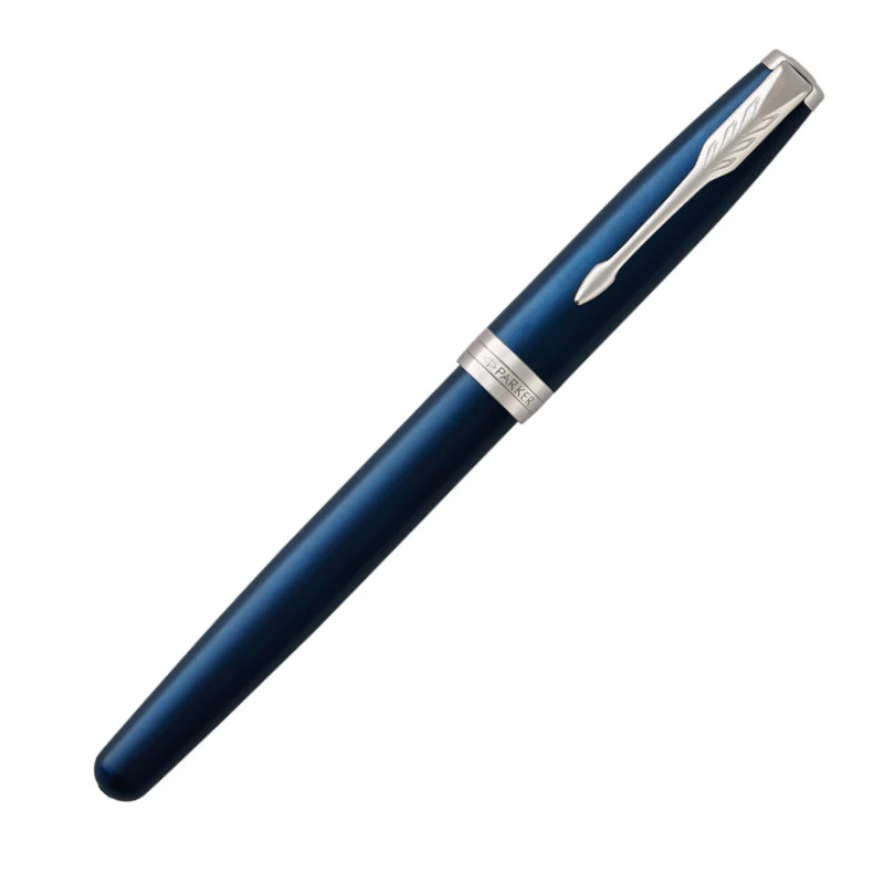 Parker Sonnet Rollerball Pen - Lacquered Blue with Silver Trim - Image 2