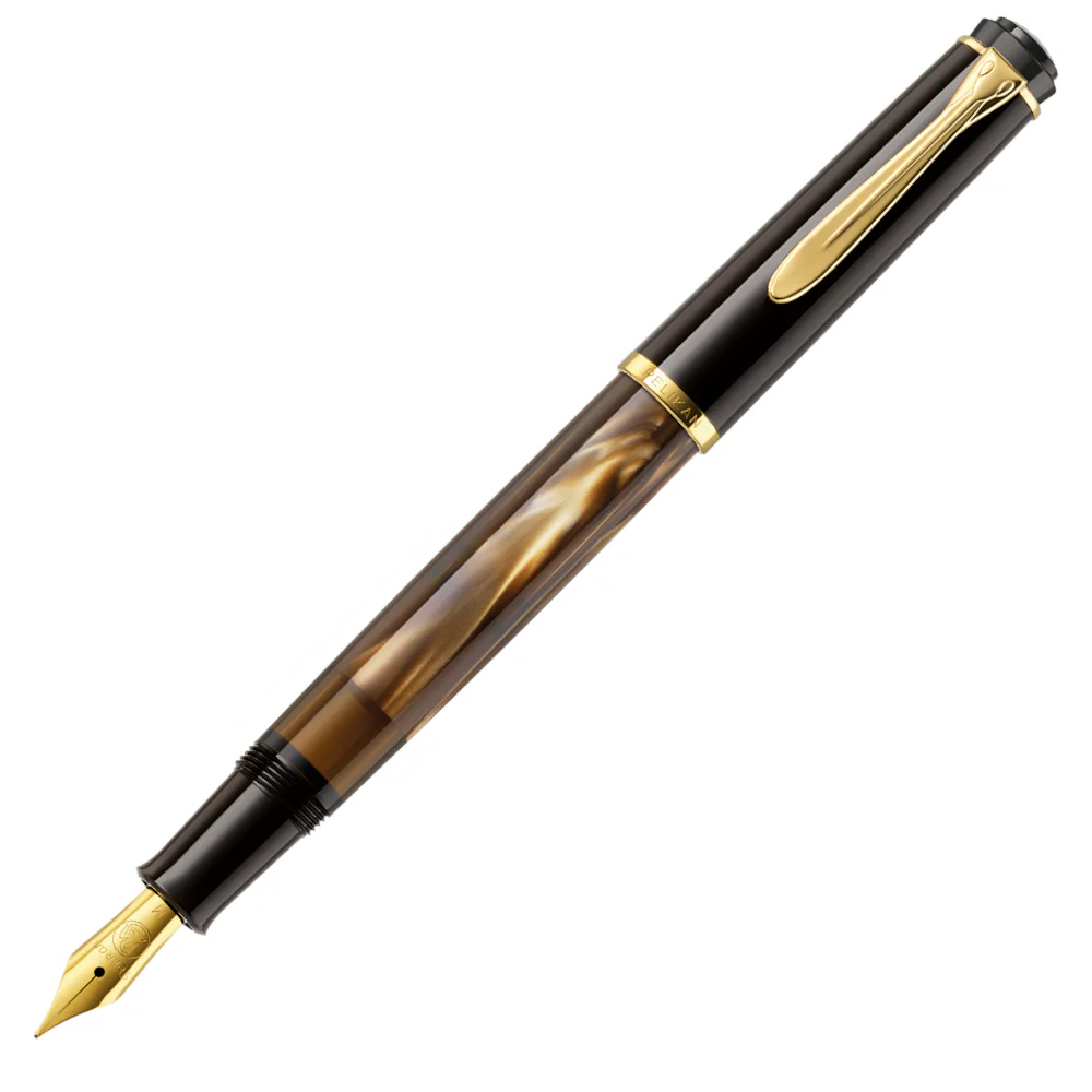 Pelikan Classic M200 Fountain Pen - Brown Marble - Image 3