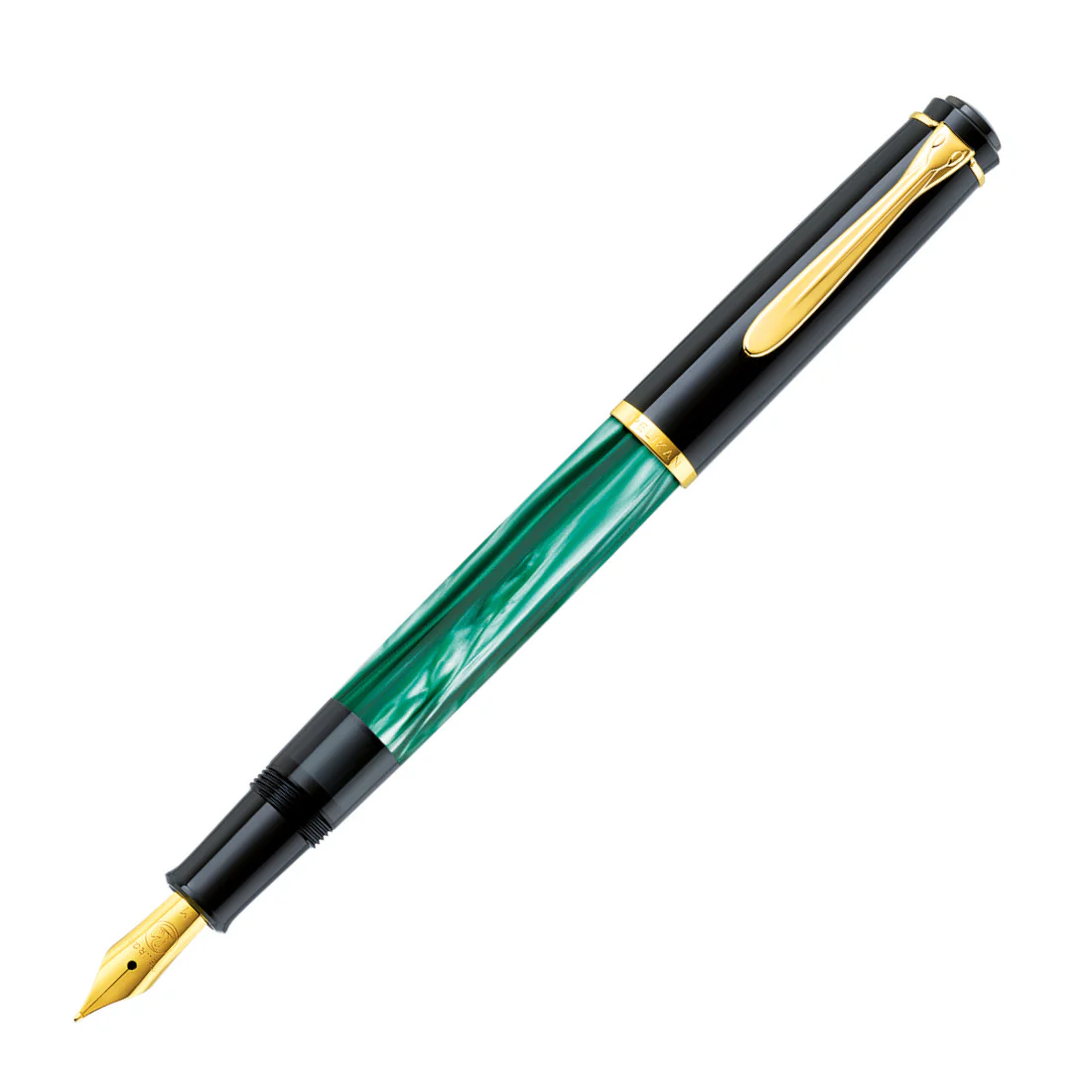 Pelikan Classic M200 Fountain Pen - Green-Marbled - Image 3