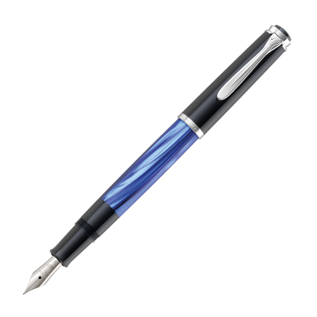 Pelikan Classic M205 Fountain Pen - Blue Marble - Image 3