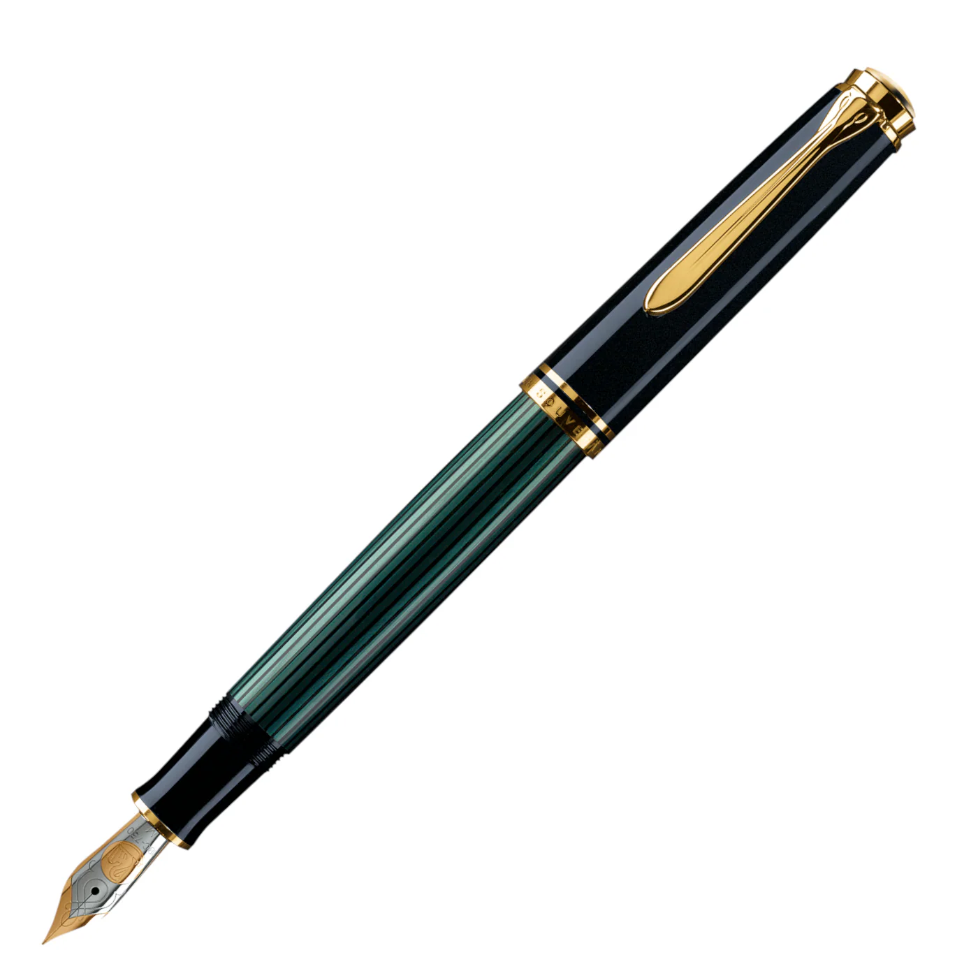 Pelikan Souveran M400 Fountain pen - Black-Green - Image 3