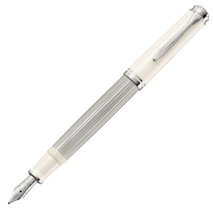 Pelikan Souveran M405 Fountain pen - Silver-White (Special Edition) - Image 3