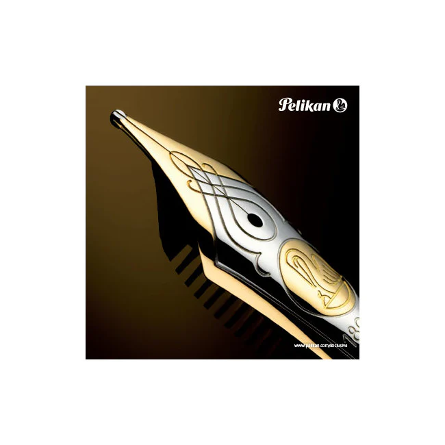 Pelikan Souveran M800 Fountain Pen - Black-Green - Image 3