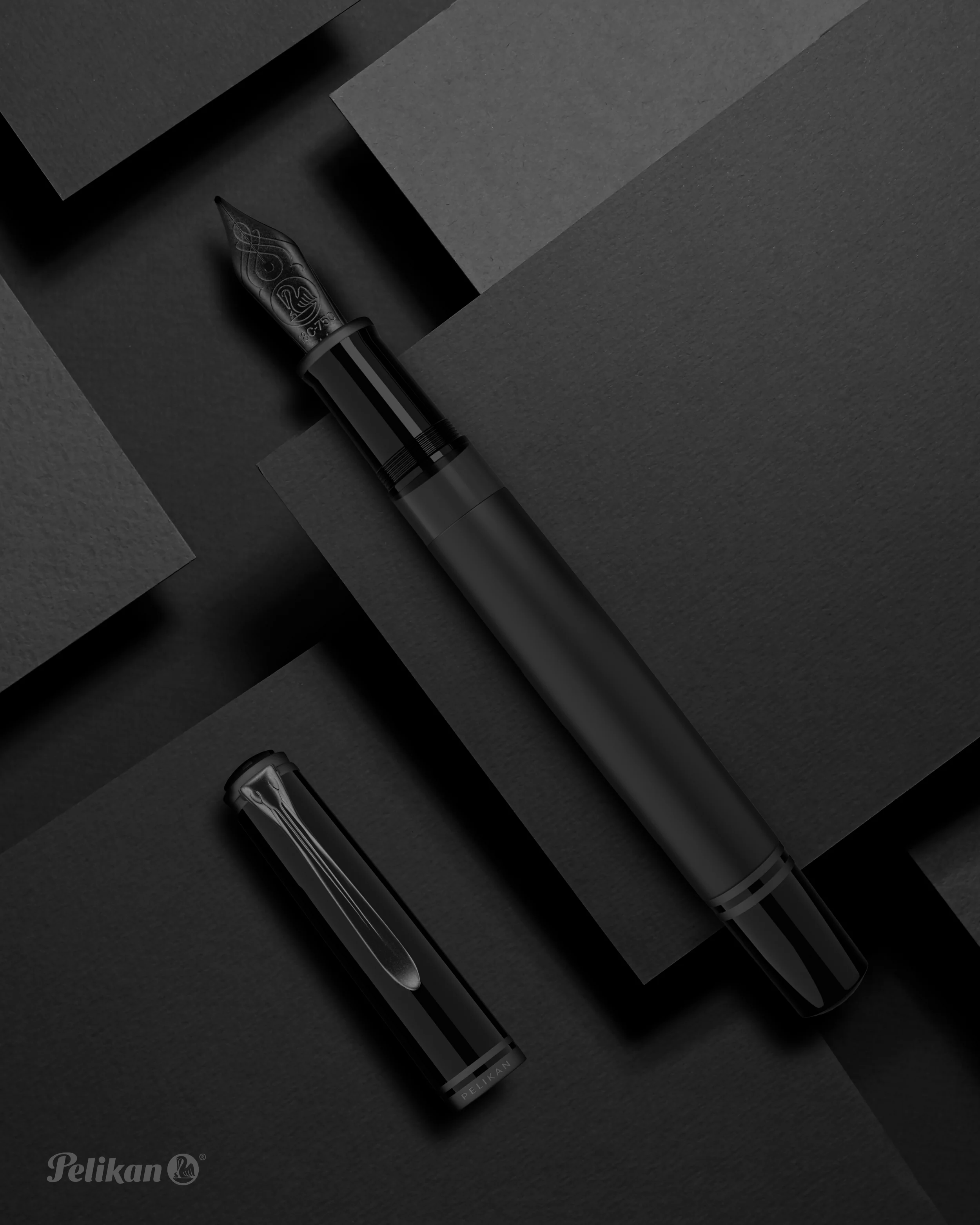 Pelikan Souveran M809 Fountain Pen - Black Matte (Special Edition) - Image 3
